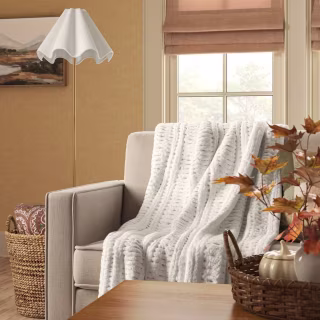 Threshold Chunky Chenille Rib Knit Throw