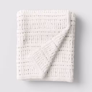 Threshold Chunky Chenille Rib Knit Throw