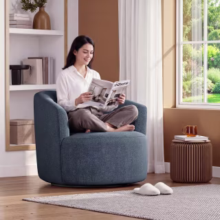 Mainstays Boucle Swivel Accent Chair