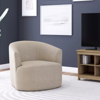 Mainstays Boucle Swivel Accent Chair