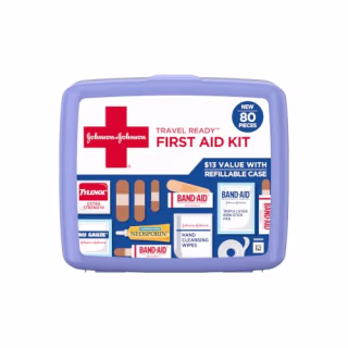 Band-Aid Brand Travel Ready Portable First Aid Kit