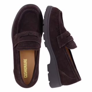 Cushionaire Bard 100% Genuine Leather Penny Loafers