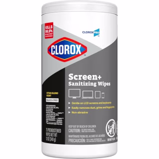 Clorox Pro Screen+ Sanitizing Wipes