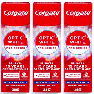Colgate Optic White Pro Series High Impact White Toothpaste (3 Pack)