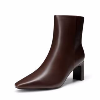 Dream Pairs Square Toe Block Heel Ankle Boots