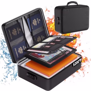 DocSafe 5200°F Fireproof Document Organizer Box with Lock