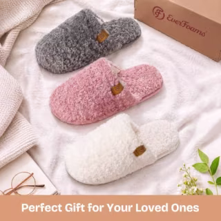 EverFoams Women's Fuzzy Slippers