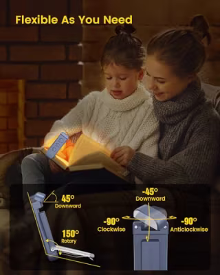 Glocusent Portable Clip-on LED Reading Light
