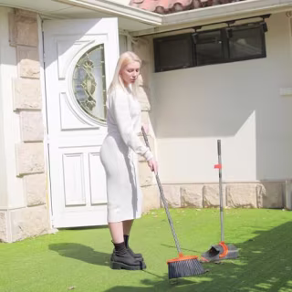 Ivandar Broom and Dustpan Set