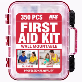 M2 Basics Professional Wall-Mount First Aid Kit