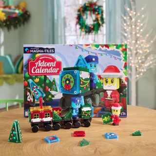Magna-Tiles microMAGS Advent Calendar 34-Piece Magnetic Construction Set