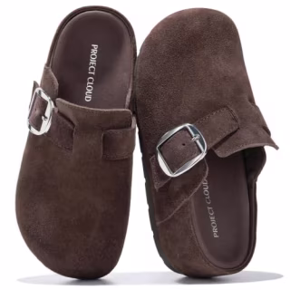 Project Cloud 100% Genuine Leather Platform Clogs