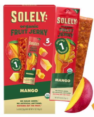 Solely Organic Mango Fruit Jerky