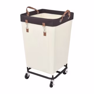 StorageWorks 160L Laundry Basket with Wheels