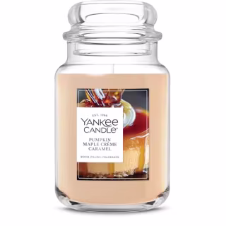 Yankee Candle Pumpkin Maple Crème Caramel Scented Candle