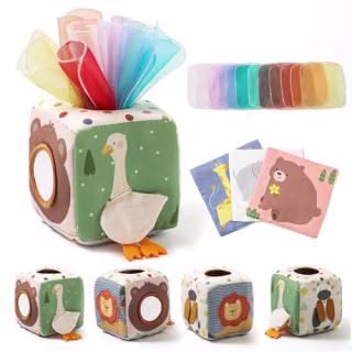 Youuys Baby Tissue Box Toy for Babies