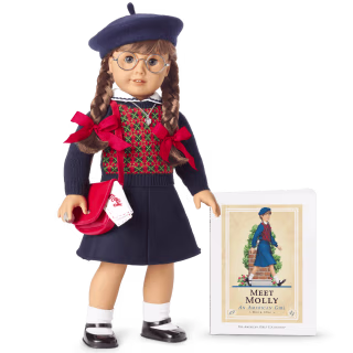 American Girl Molly McIntire Doll with Book and Accessories (18 Inch)
