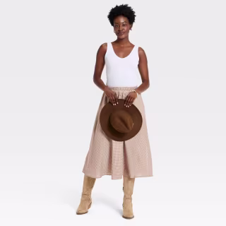 Universal Thread Western Lace Trim Pointelle Tank Top