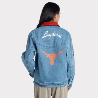 NCAA Texas Longhorns Women's Denim Jacket