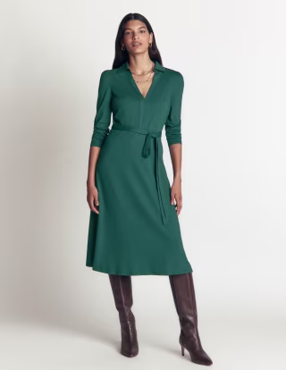 Boden Imogen Collared Jersey Dress