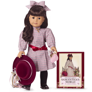 American Girl Samantha Parkington Doll with Book and Accessories (18 Inch)