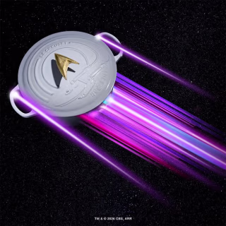 Star Trek Collection Enterprise Round Dutch Oven with Starfleet Delta Knob