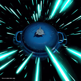 Star Trek Collection Klingon Round Braiser with Klingon Trefoil Knob