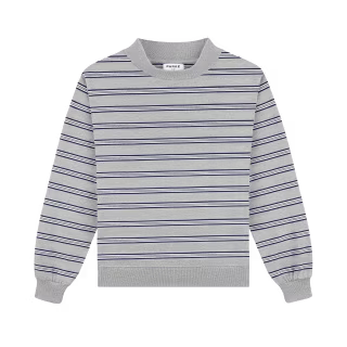 Parke Striped Mockneck Pullover