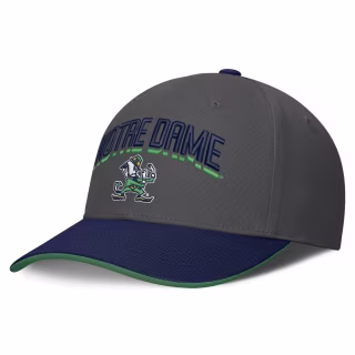 NCAA Notre Dame Fighting Irish Maven Gray Cornerstone Structured Snapback Hat