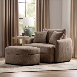 Member's Mark Oversized Cuddle Chair and Storage Ottoman