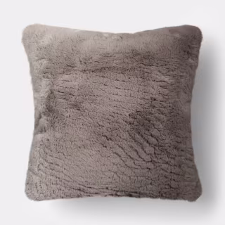Threshold Oversized Square Faux Shearling Throw Pillow