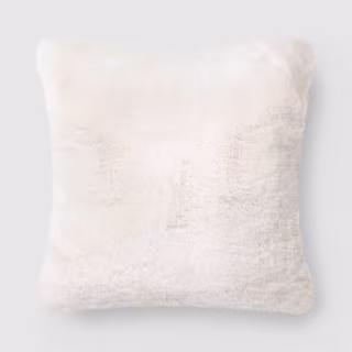 Threshold Oversized Square Faux Shearling Throw Pillow