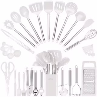 Oannao Silicone Kitchen Utensil Set (33 Piece)