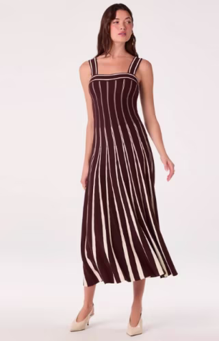 ASTR The Label Marlen Striped Knit Maxi Dress