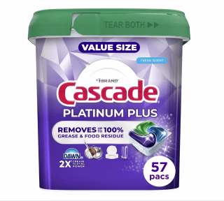 Cascade Platinum Plus Dishwasher Pods (57 Count)