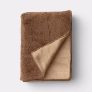 Threshold Faux Fur Throw