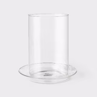 Threshold – A Collection with @ThisOakHouse Glass Pillar Hurricane Candle Holder