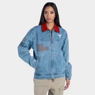NCAA Texas Longhorns Women's Denim Jacket