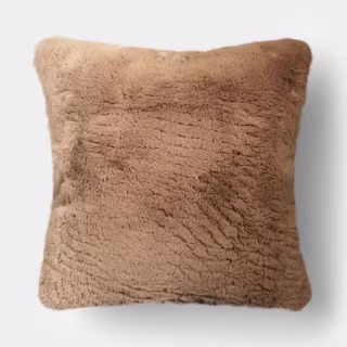 Threshold Oversized Square Faux Shearling Throw Pillow