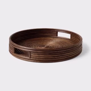 Threshold – A Collection with @ThisOakHouse Round Woven Rattan Tray