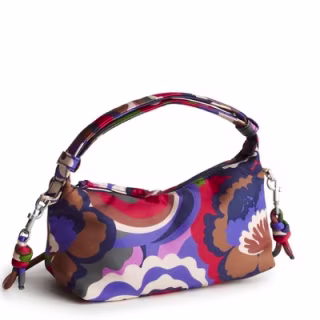 Vera Bradley Nylon Roxbury Crescent Crossbody Bag