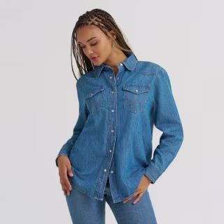 Wrangler Long Sleeve Denim Shirt