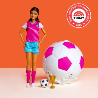 Barbie Roll and Reveal Soccer Player Doll