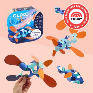 Clixo Airplanes Magnetic STEM Building Set