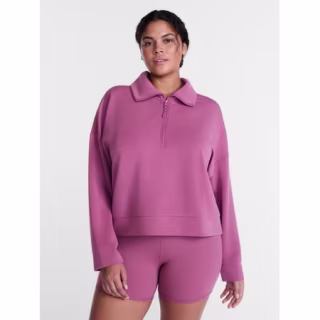 Avia Quarter-Zip ScubaKnit Pullover