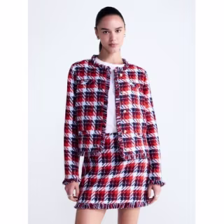 Free Assembly Women's Cropped Tweed Jacket