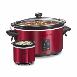 Hamilton Beach 7 Qt Programmable Slow Cooker with Party Dipper