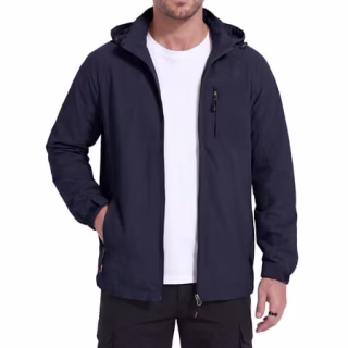 Iceglad Men's Lightweight Hooded Windbreaker Jacket