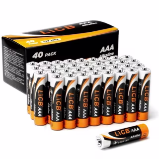 LiCB AAA Batteries (40 Pack)