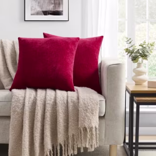 Mainstays Chenille Decorative Pillow Set
